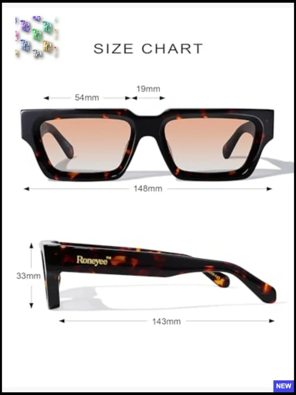 Retro Square Acetate Sunglasses UV Protection Trendy Unisex Stylish Frame